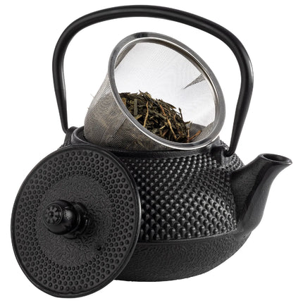 GGM Gastro Teapot - ASIA - 0.8L - Cast Iron - incl. tea strainer - Black