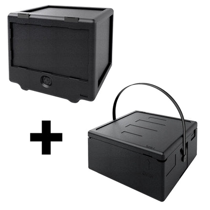 GGM Gastro Thermobox - Pizza transport box - Front loading - 100L - 602x570x575mm - for scooters & bicycles - incl. Pizza box