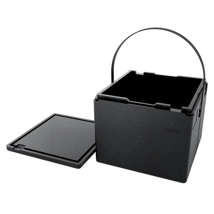 GGM Gastro Thermobox - Pizza transport box - Top loading - for 8 pizzas Ø35cm - 410x425x395mm