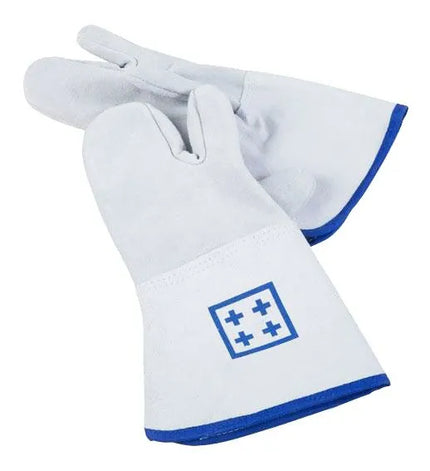 GGM Gastro Three-Finger Oven Glove - Leather - Length: 360mm - Heat-Resistant up to 300°C