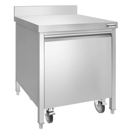 GGM Gastro Thùng Rác Âm Tủ - 50L - 970(C)x700(R)x700(S)mm - Gờ Chắn Sau & Xô Trong - Đóng Êm & Kéo Ra Trước - Thép Không Gỉ