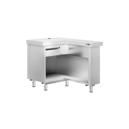 GGM Gastro Till Counter KOPENHAGEN - 1240mm - Stainless steel body