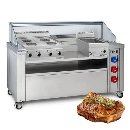 GGM Gastro Trạm Nấu Di Động - 1600x850mm - Cao 1170mm