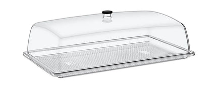 GGM Gastro Tray with Dome Cover - DOME - GN 1/2 - Polycarbonate - 325x265mm - Height: 170mm - incl. GN 1/2 tray - with stackable design