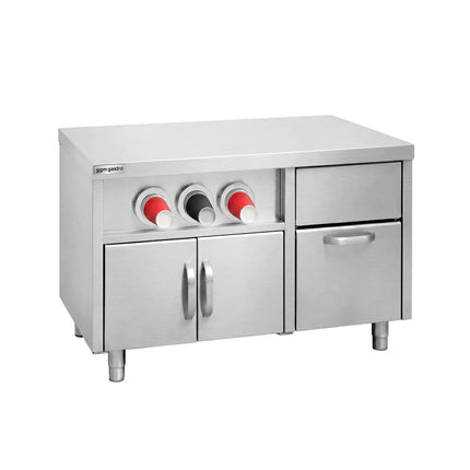 GGM Gastro Tủ Bệ Trạm Đồ Uống - Có Hộp Ly & Khay Đá - 1200x800mm - Dài 1200mm