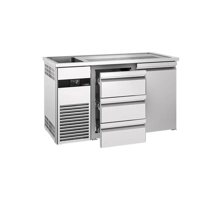 GGM Gastro Tủ Bia Trực Tiếp / Kegerator PREMIUM - 1550x700mm - 1 Cánh & 3 Ngăn Kéo