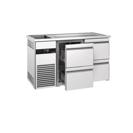 GGM Gastro Tủ Bia Trực Tiếp / Kegerator PREMIUM - 1550x700mm - 4 Ngăn Kéo