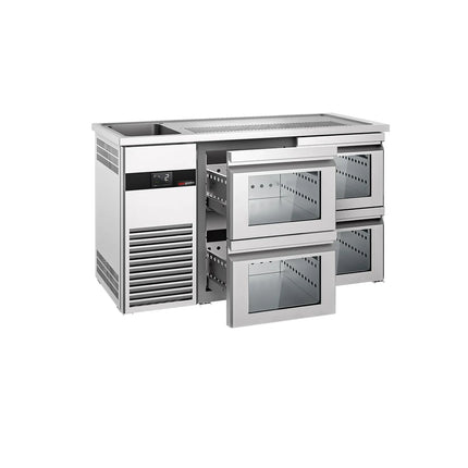 GGM Gastro Tủ Bia Trực Tiếp / Kegerator PREMIUM - 1550x700mm - 4 Ngăn Kéo