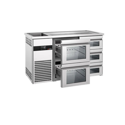 GGM Gastro Tủ Bia Trực Tiếp / Kegerator PREMIUM - 1550x700mm - 5 Ngăn Kéo