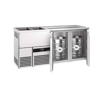 GGM Gastro Tủ Bia Trực Tiếp / Kegerator PREMIUM - 1950x700mm - 2 Cánh