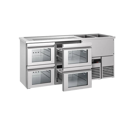 GGM Gastro Tủ Bia Trực Tiếp / Kegerator PREMIUM - 1950x700mm - 4 Ngăn Kéo