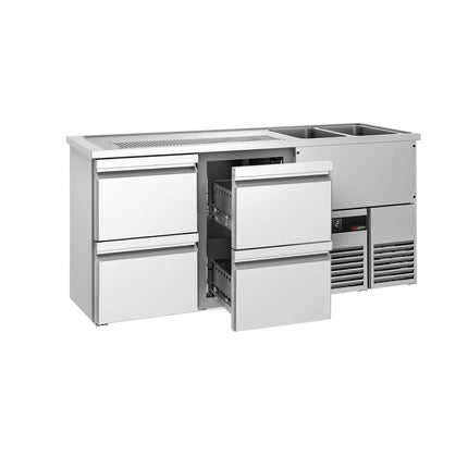 GGM Gastro Tủ Bia Trực Tiếp / Kegerator PREMIUM - 1950x700mm - 4 Ngăn Kéo
