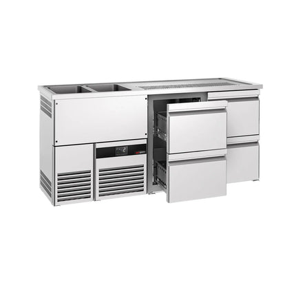 GGM Gastro Tủ Bia Trực Tiếp / Kegerator PREMIUM - 1950x700mm - 4 Ngăn Kéo