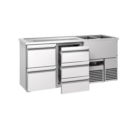 GGM Gastro Tủ Bia Trực Tiếp / Kegerator PREMIUM - 1950x700mm - 5 Ngăn Kéo