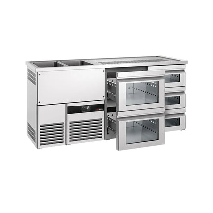 GGM Gastro Tủ Bia Trực Tiếp / Kegerator PREMIUM - 1950x700mm - 5 Ngăn Kéo