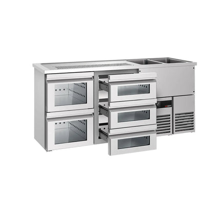 GGM Gastro Tủ Bia Trực Tiếp / Kegerator PREMIUM - 1950x700mm - 5 Ngăn Kéo