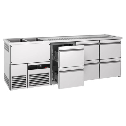 GGM Gastro Tủ Bia Trực Tiếp / Kegerator PREMIUM - 2500x700mm - 6 Ngăn Kéo