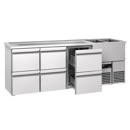 GGM Gastro Tủ Bia Trực Tiếp / Kegerator PREMIUM - 2500x700mm - 6 Ngăn Kéo