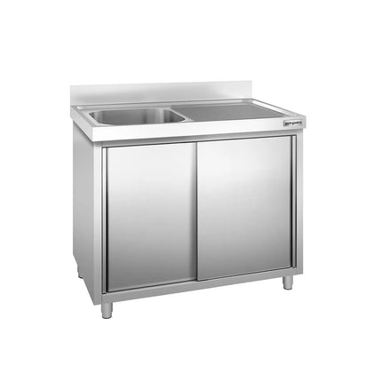 GGM Gastro Tủ Bồn Rửa Inox PREMIUM - 1000x700mm - 1 Chậu Bên Trái