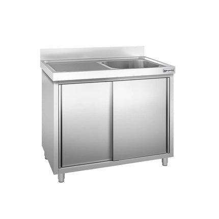 GGM Gastro Tủ Bồn Rửa Inox PREMIUM - 1200x600mm - 1 Chậu Bên Phải