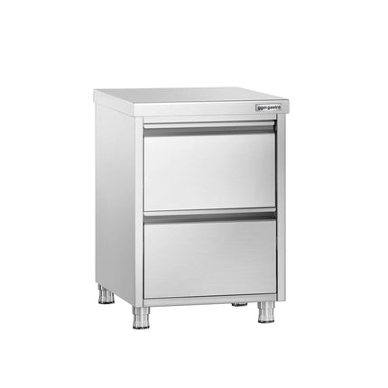 GGM Gastro Tủ Ngăn Kéo PREMIUM - Thép Không Gỉ - 2 Ngăn Kéo - 500x700mm