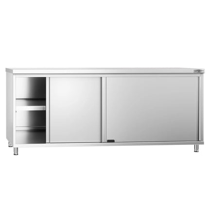 GGM Gastro Tủ Sàn Thép Không Gỉ PREMIUM - 2000x800mm - Cửa Lùa
