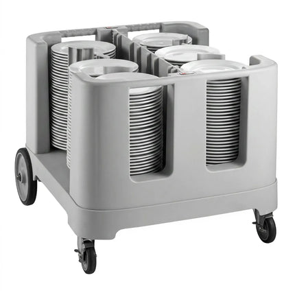 GGM Gastro Unheated Plate Dispenser – Mobile – Foldable & Adjustable – Capacity up to 405 Plates