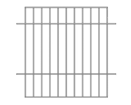 GGM Gastro Vertical partition grid - 433x474mm - Length: 432mm - Thickness: 12mm - for FEI series
