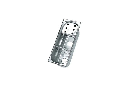 GGM Gastro VP2712 Portioner Sink 270x110x120mm - Stainless Steel - CNS - 2 bottom openings