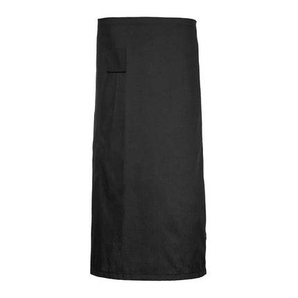 GGM Gastro Waist Apron with Pocket - Black - Length: 76cm