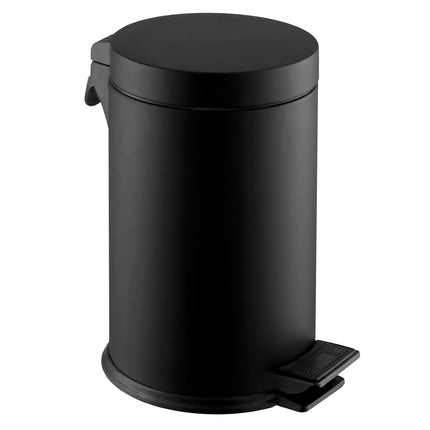 GGM Gastro Waste bin - Pedal bin - 5L - 180x180x290mm - Black - Stainless steel