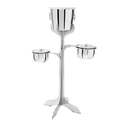 GGM Gastro Wine Bucket with Stand & 2 Ice Buckets - Stainless Steel - Height:720mm