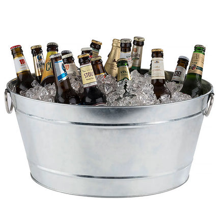 GGM Gastro Wine & Champagne Tub - TIN - Galvanised Steel - 18 litres - with plastic insert