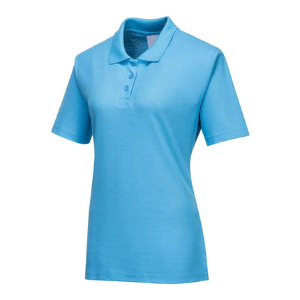 GGM Gastro Women’s Cotton Polo Shirt - Sky Blue - Size: XL