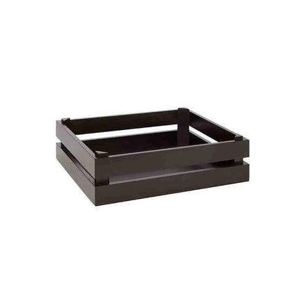 GGM Gastro Wooden Box - SUPERBOX - Black - Height: 105mm - suitable for GN 1/2