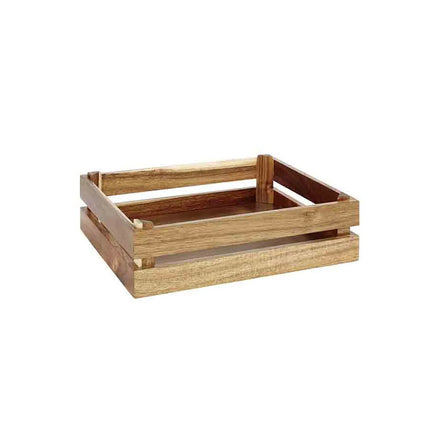 GGM Gastro Wooden Box - SUPERBOX - Brown - Height: 105mm - suitable for GN 1/2