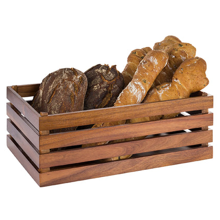 GGM Gastro Wooden Box | SUPERBOX - Brown - Height: 200mm - suitable for GN 1/1
