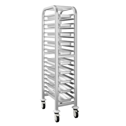 GGM Gastro Xe Đẩy Khay GN - Thép Không Gỉ - 17 Tầng - Cho 17 Khay GN 1/1 - Bánh Xe Có Phanh Êm