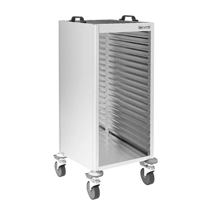 GGM Gastro Xe Đẩy Khay Inox - 18 Tầng - Cho 18 Khay 420x280mm - Bánh Xe Phanh Êm