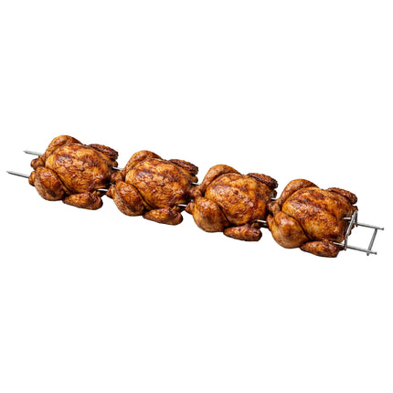 GGM Gastro Xiên Đôi Cho Lò Quay Gà - 108x827x45mm - Thép Không Gỉ - Cho Dòng EM742 & EM1484