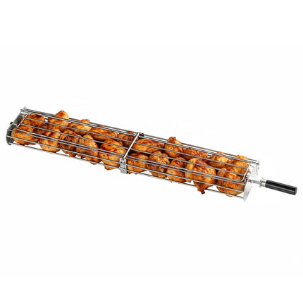 GGM Gastro Xiên Kiếm Đa Vị Trí Có Tay Cầm Cho Lò Quay Gà Than - 1450mm - Thép Không Gỉ - Cho Dòng HKGM