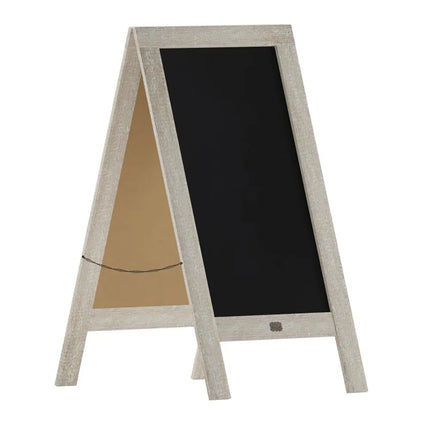 Giá Bảng Phấn Nam Châm 2 Mặt Flash Furniture HGWA-GDI-CRE8-654315-GG - 50.8 x 101.6 cm, Gỗ Thông, Trắng Cổ Điển