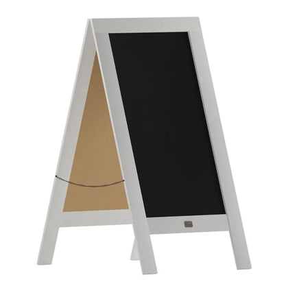 Giá Bảng Phấn Từ Tính Hai Mặt Flash Furniture HGWA-GDI-CRE8-754315-GG - 50.8 cm x 101.6 cm, Gỗ Thông, Màu Trắng