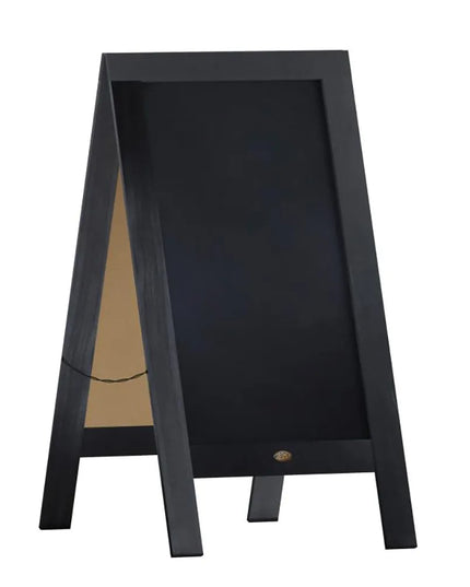 Giá Bảng Phấn Từ Tính Hai Mặt Flash Furniture HGWA-GDIS-CRE8-052315-GG - 50.8cm x 101.6cm, Gỗ Thông, Màu Đen