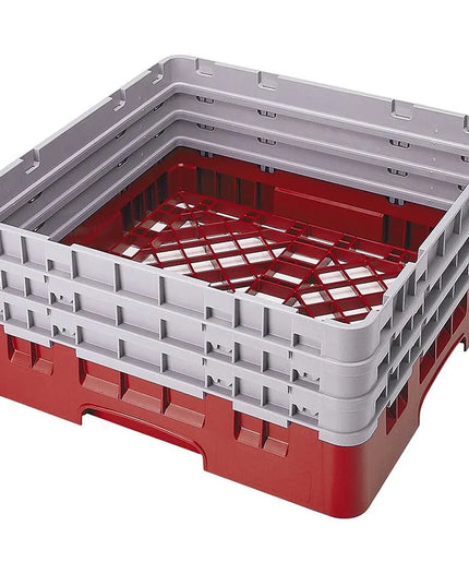 Giá Đỡ Camrack Cambro BR712163 - 1 Ngăn, 3 Thanh Nối Dài, Cao 22.5 cm, Màu Đỏ