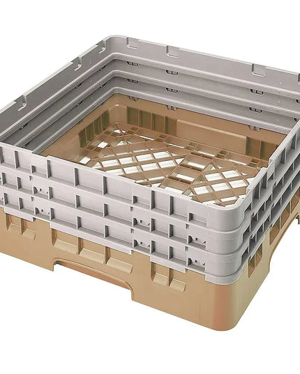 Giá Đỡ Camrack Cambro BR712184 - 1 Ngăn, 3 Thanh Nối Dài, Cao 22.5 cm, Màu Beige