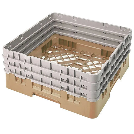 Giá Đỡ Camrack Cambro BR712184 - 1 Ngăn, 3 Thanh Nối Dài, Cao 22.5 cm, Màu Beige
