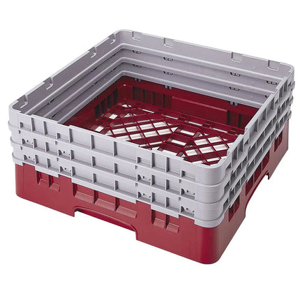 Giá Đỡ Camrack Cambro BR712416 - 1 Ngăn, 3 Thanh Nối Dài, Cao 22.5 cm, Màu Cranberry