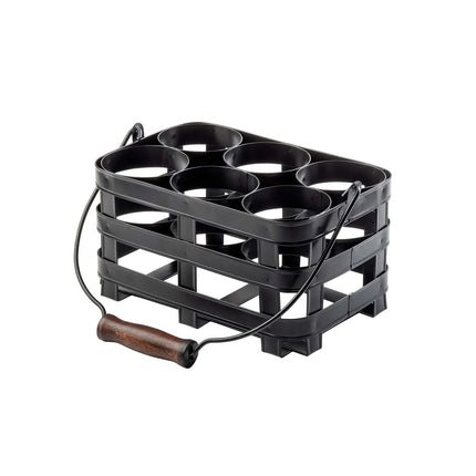 Giá Đỡ Chai Bóp 6 Ngăn Tablecraft 11847 - Thép, Màu Đen