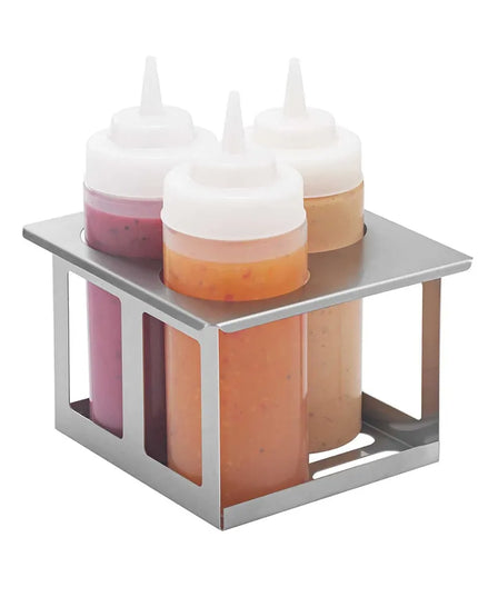 Giá Đỡ Chai Bóp Server 3 Vị Trí Kèm 3 Chai 473 ml, Inox (86831)